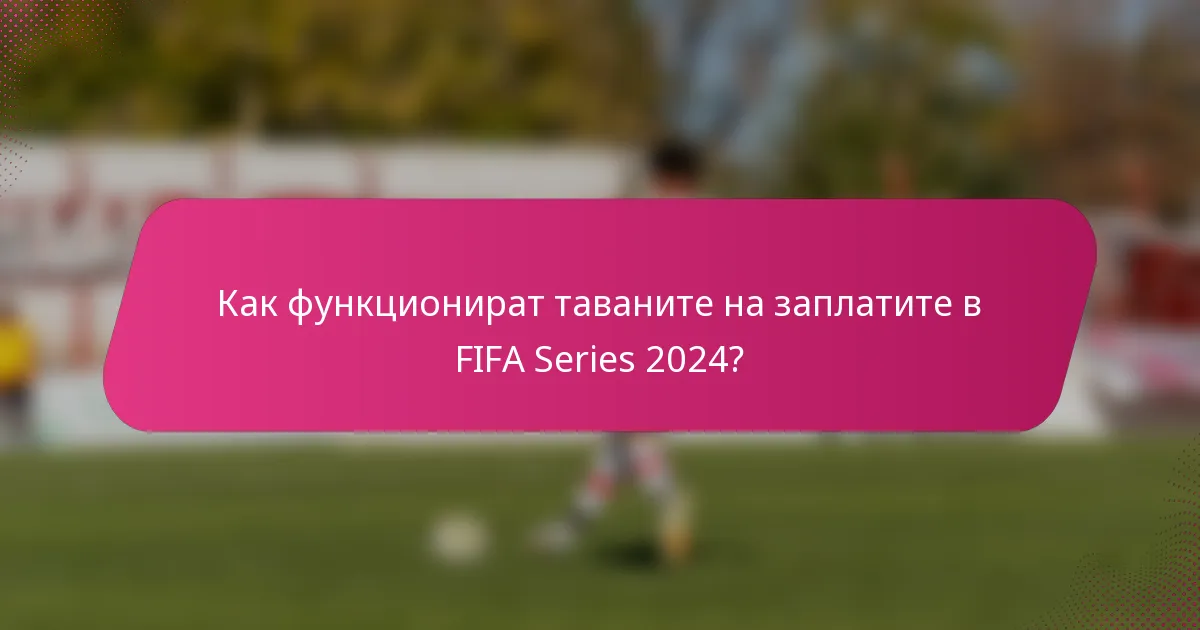Как функционират таваните на заплатите в FIFA Series 2024?